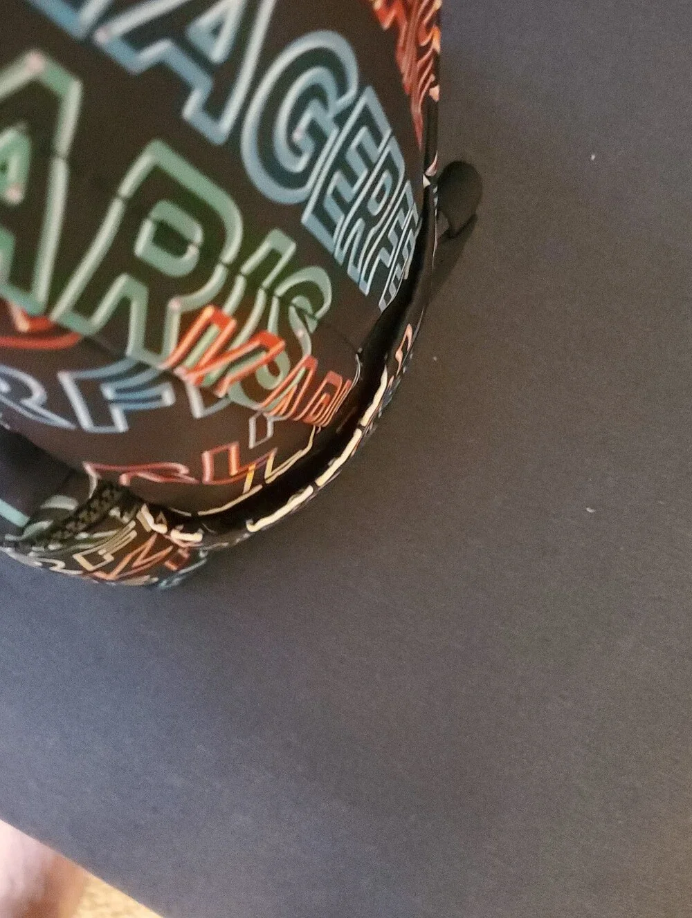 Karl Lagerfeld Black Multi-Color Logo Backpack